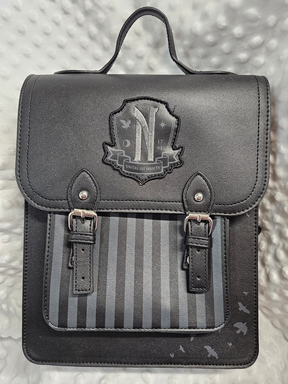 The Wednesday Addams Nevermore Academy Mini Backpack